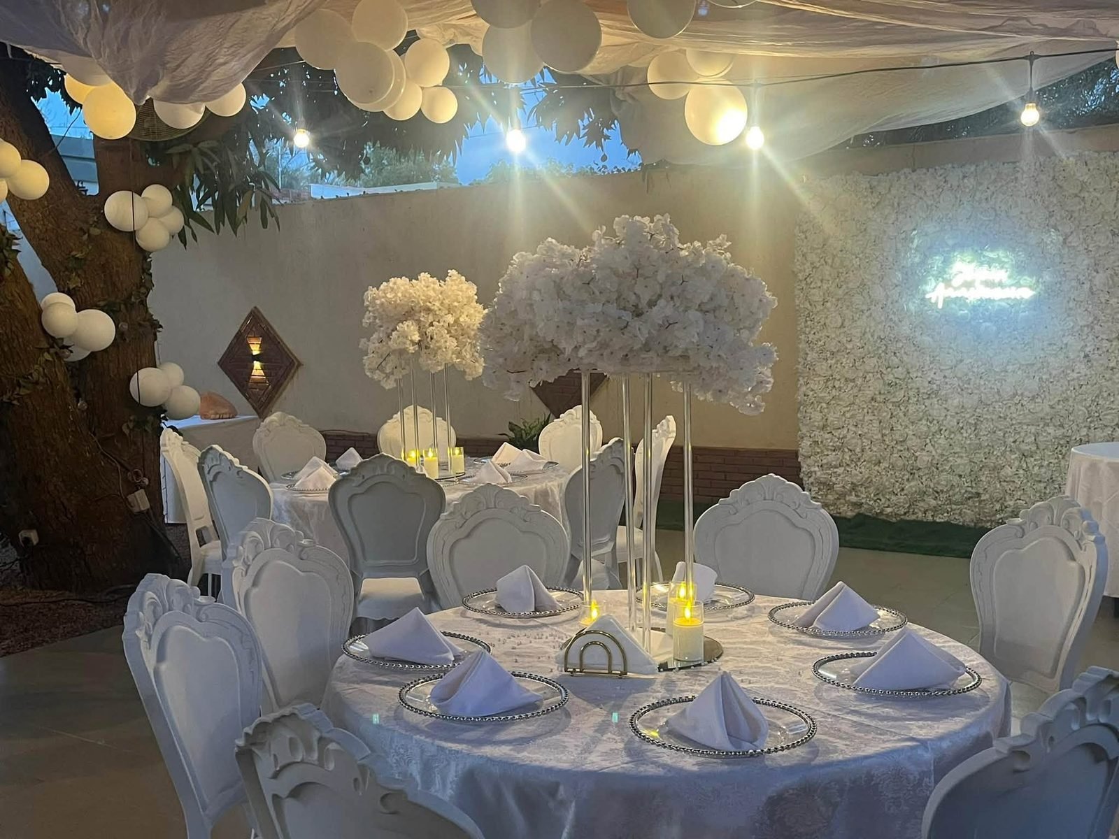 Salle décorée pour mariage